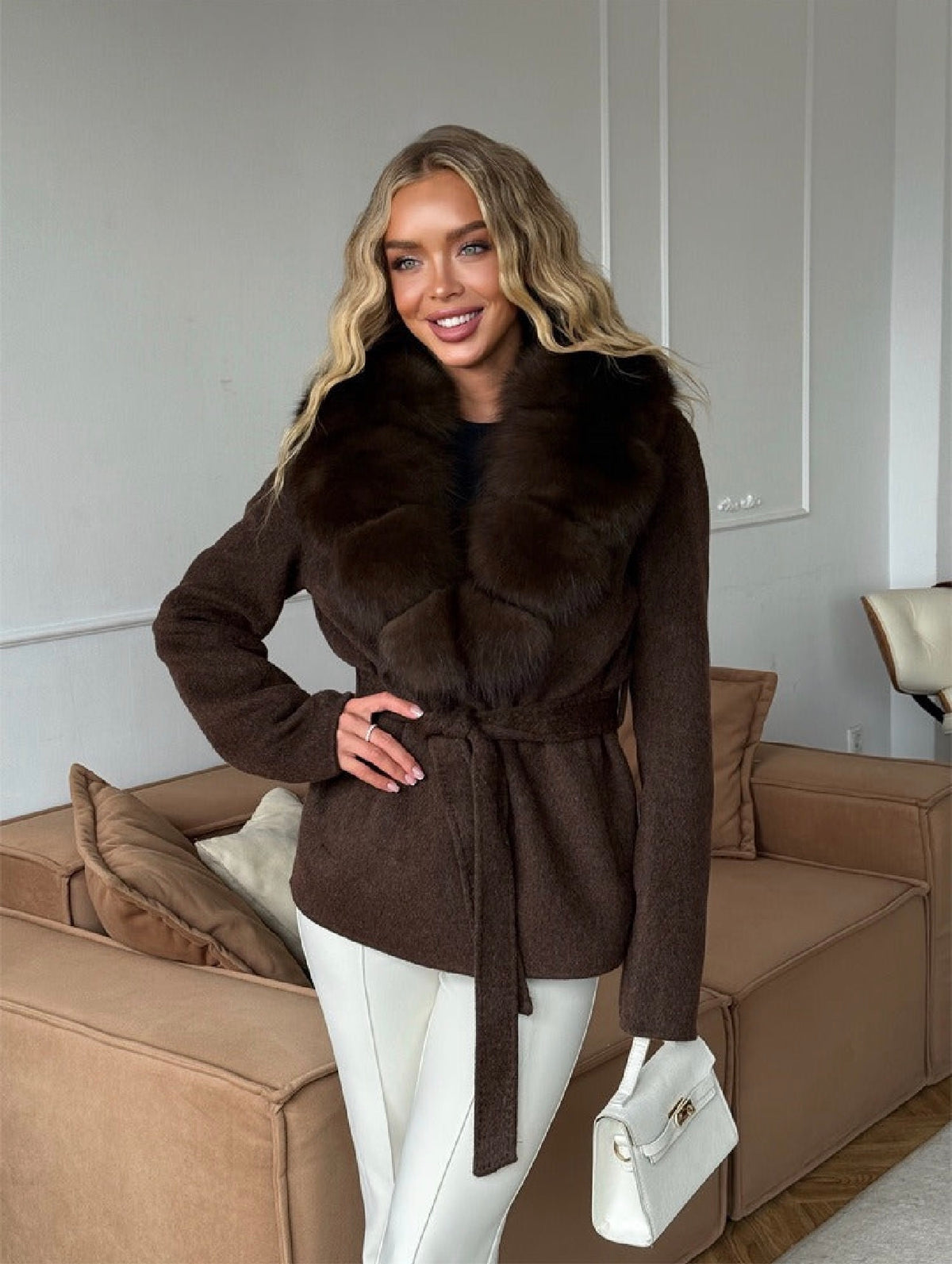 ÉCRU ATELIER | Élise Faux Fur Jacket