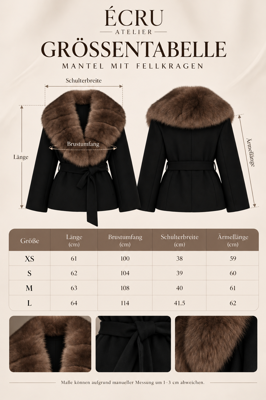 ÉCRU ATELIER | Élise Faux Fur Jacket