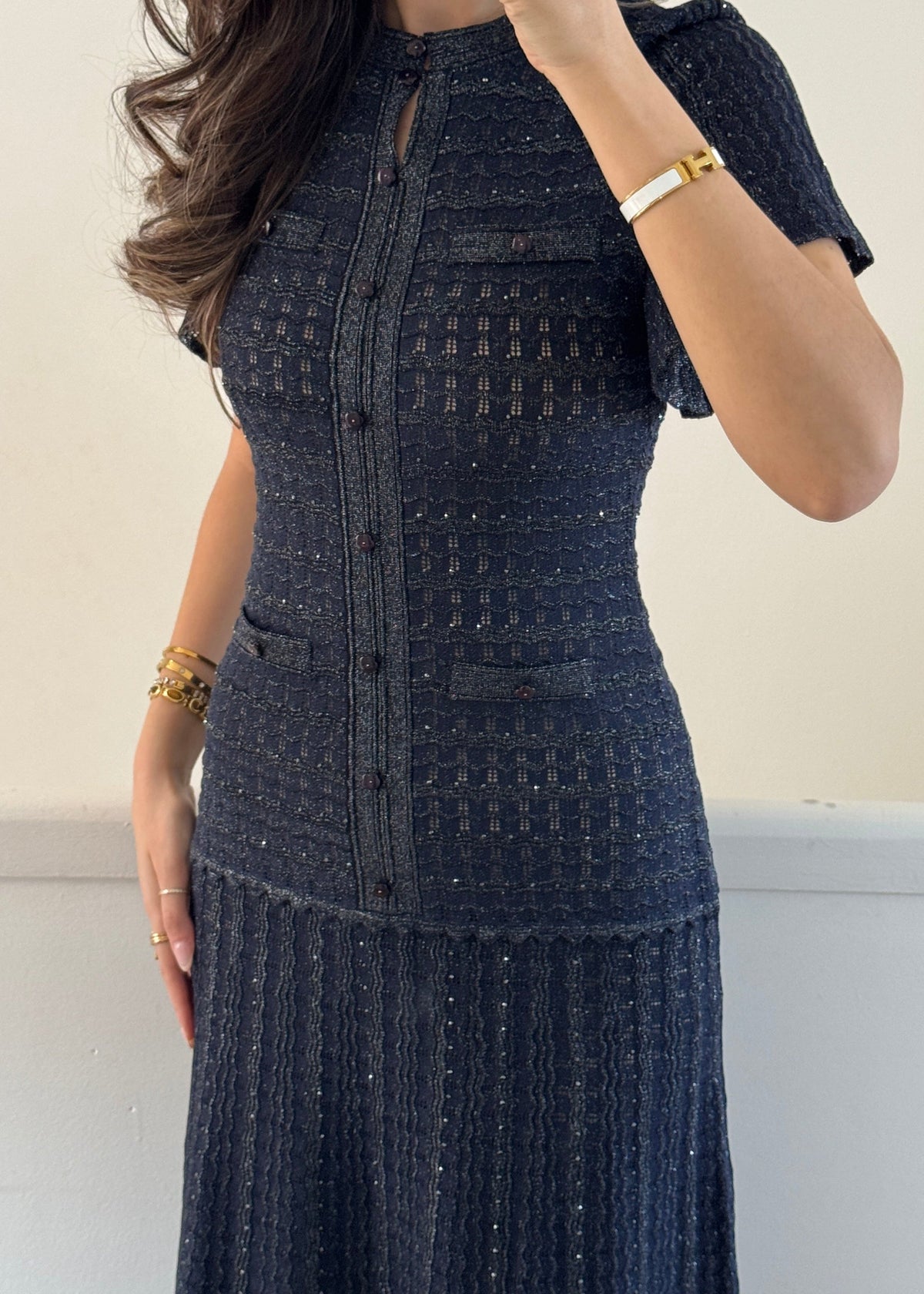 ÉCRU dress- Navy