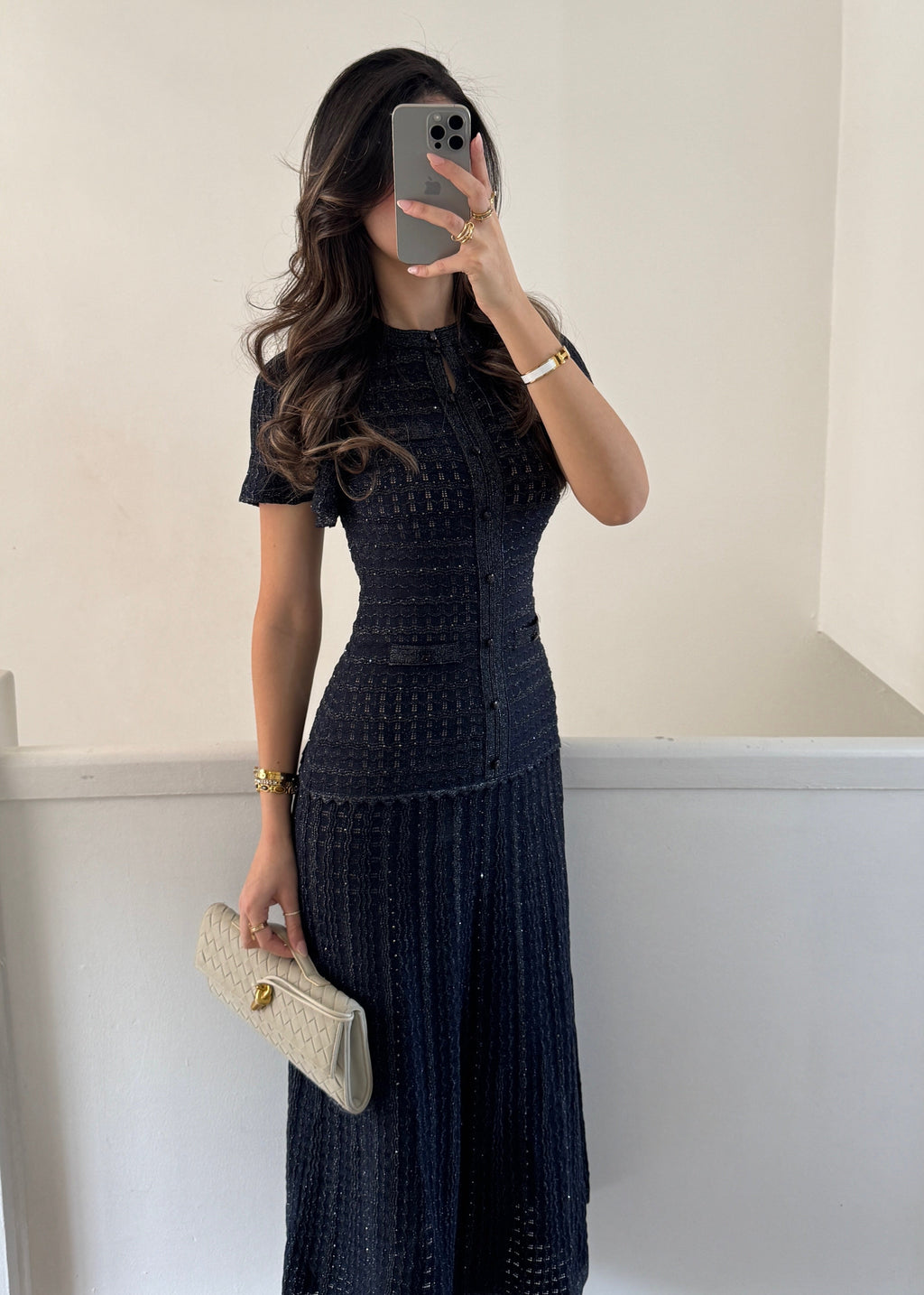 ÉCRU dress- Navy