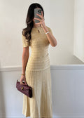 ÉCRU Amélie™ Elegantes Midikleid in Beige