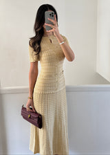ÉCRU Amélie™ Elegantes Midikleid in Beige